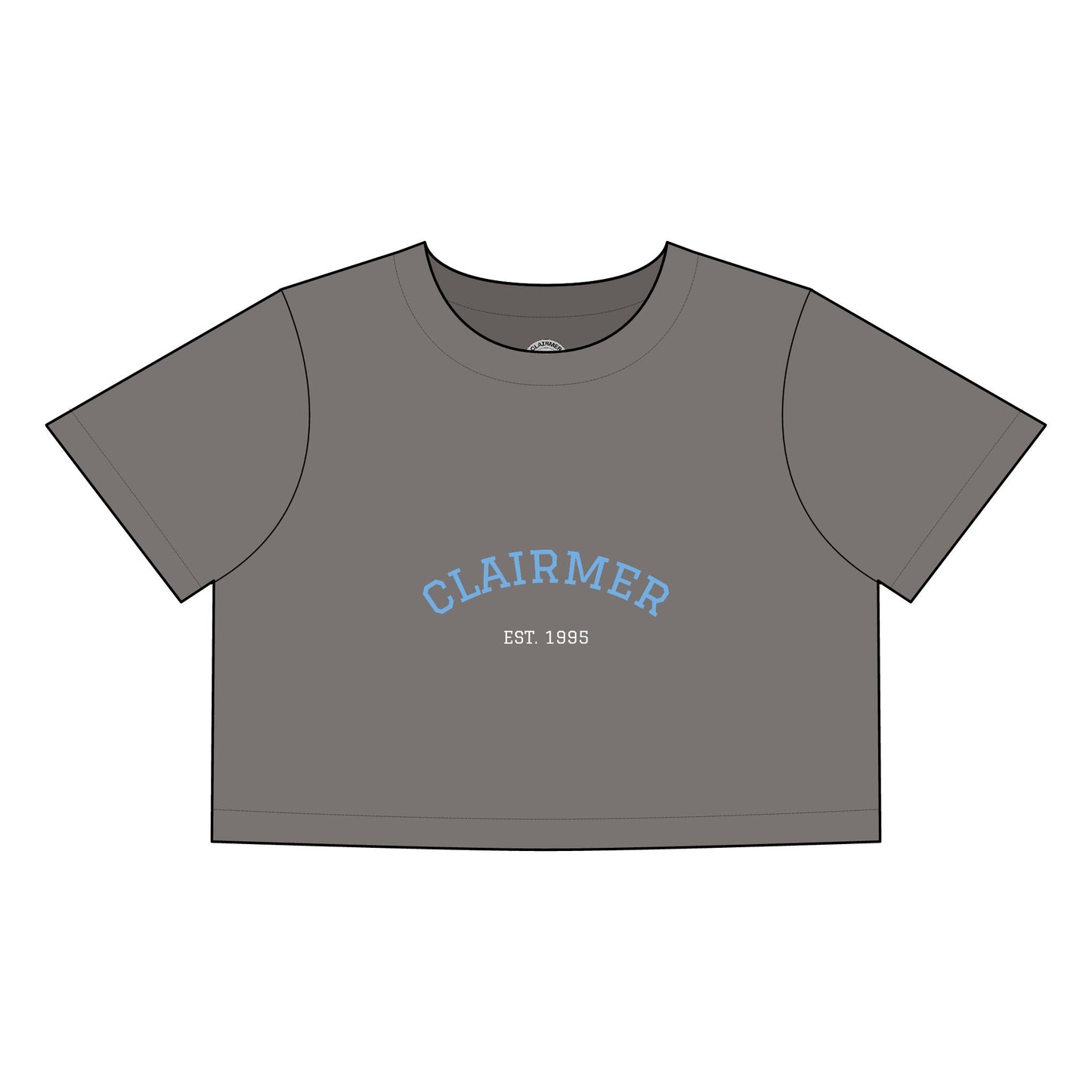 Clairmer Crop Tee for Women - Casual Retro Style