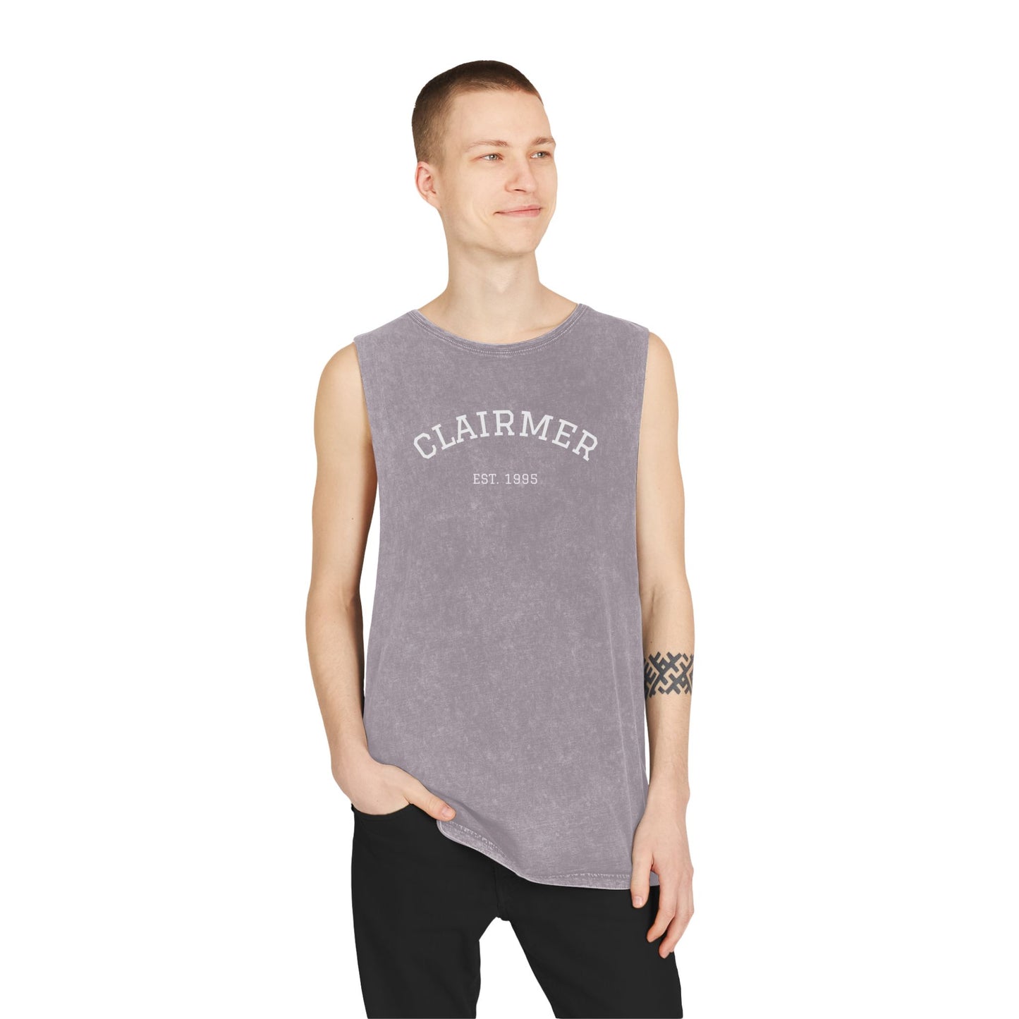 Clairmer Unisex Stonewash Tank Top