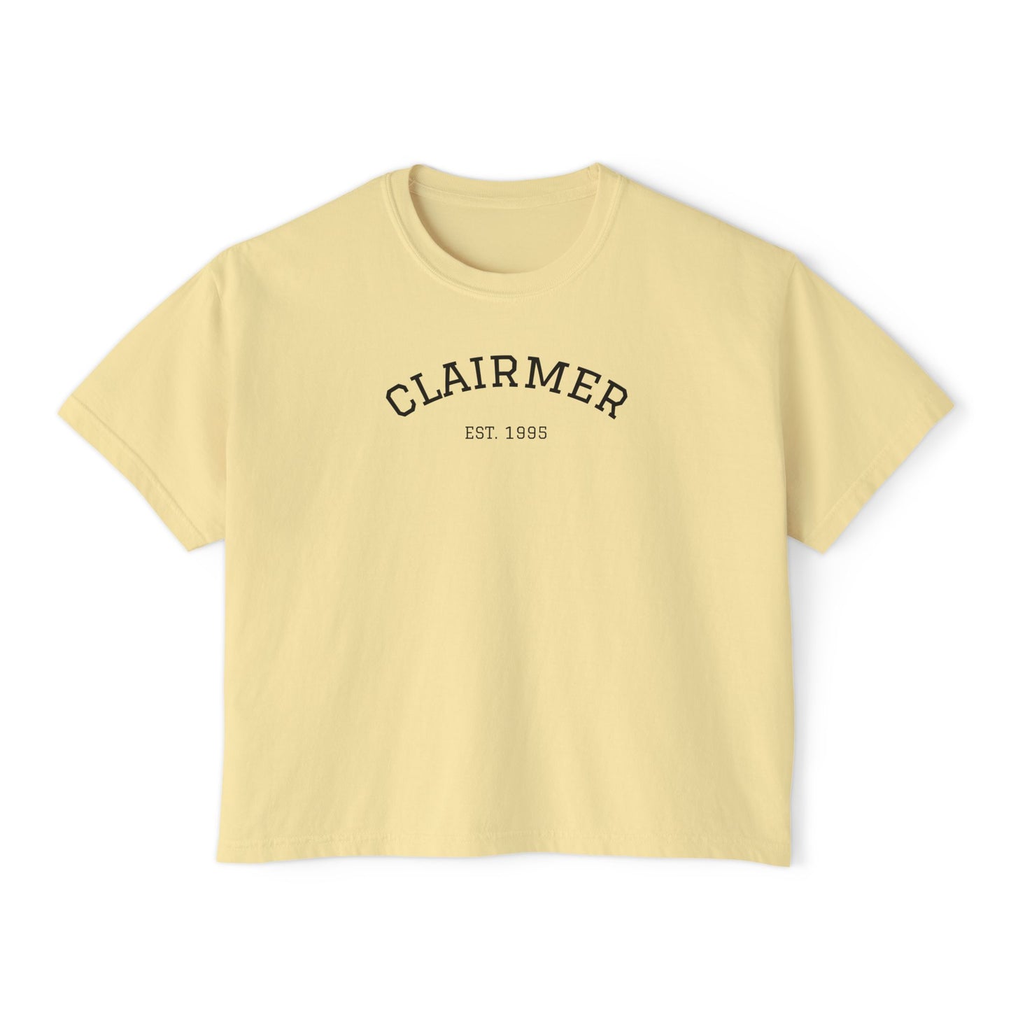 Clairmer Boxy Tee for Women - Easygoing Casual Style