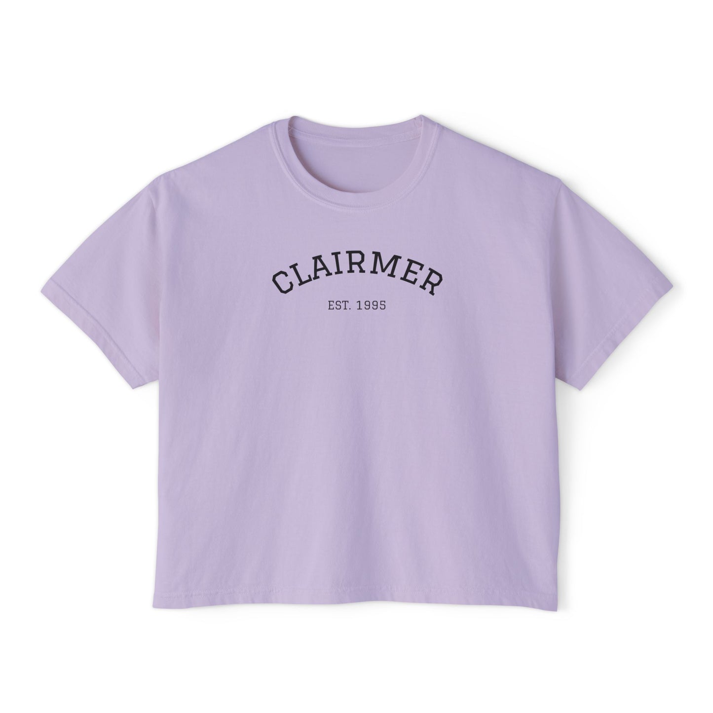 Clairmer Boxy Tee for Women - Easygoing Casual Style