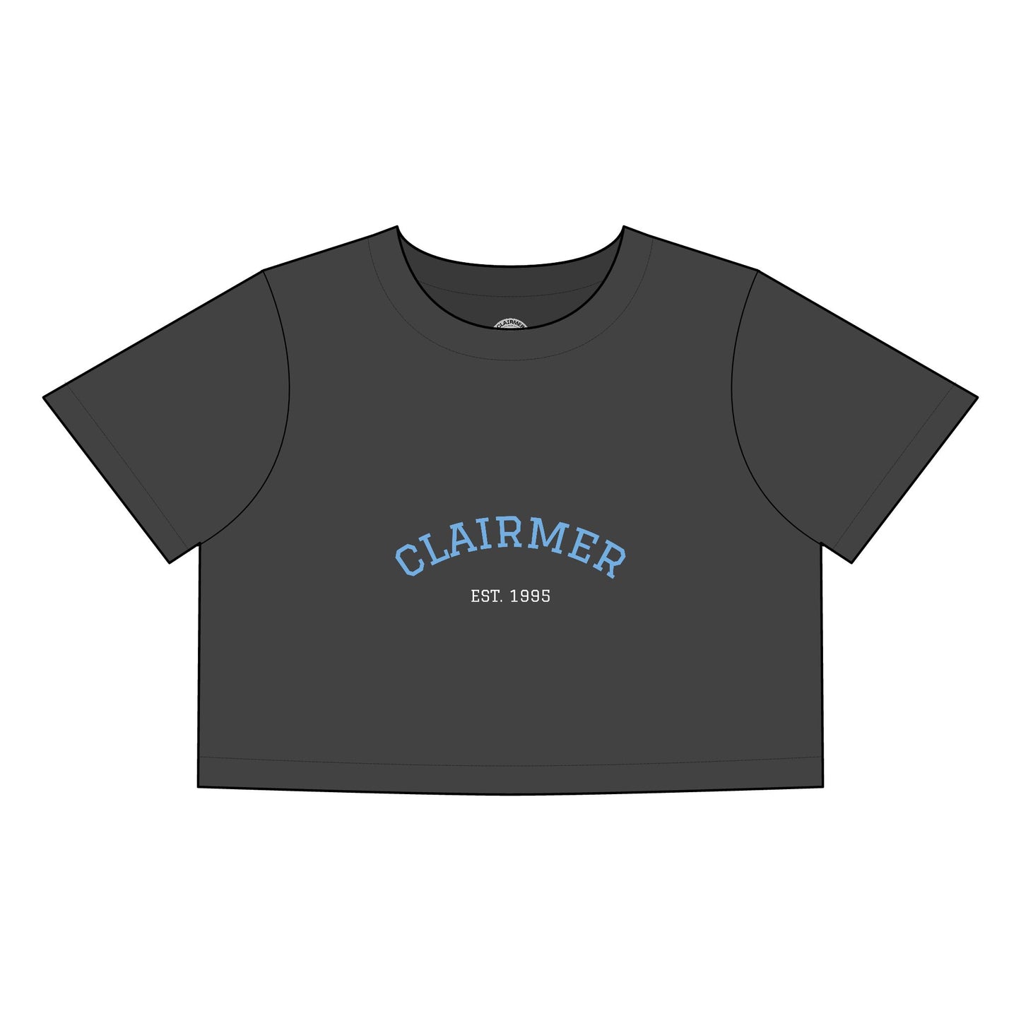 Clairmer Crop Tee for Women - Casual Retro Style