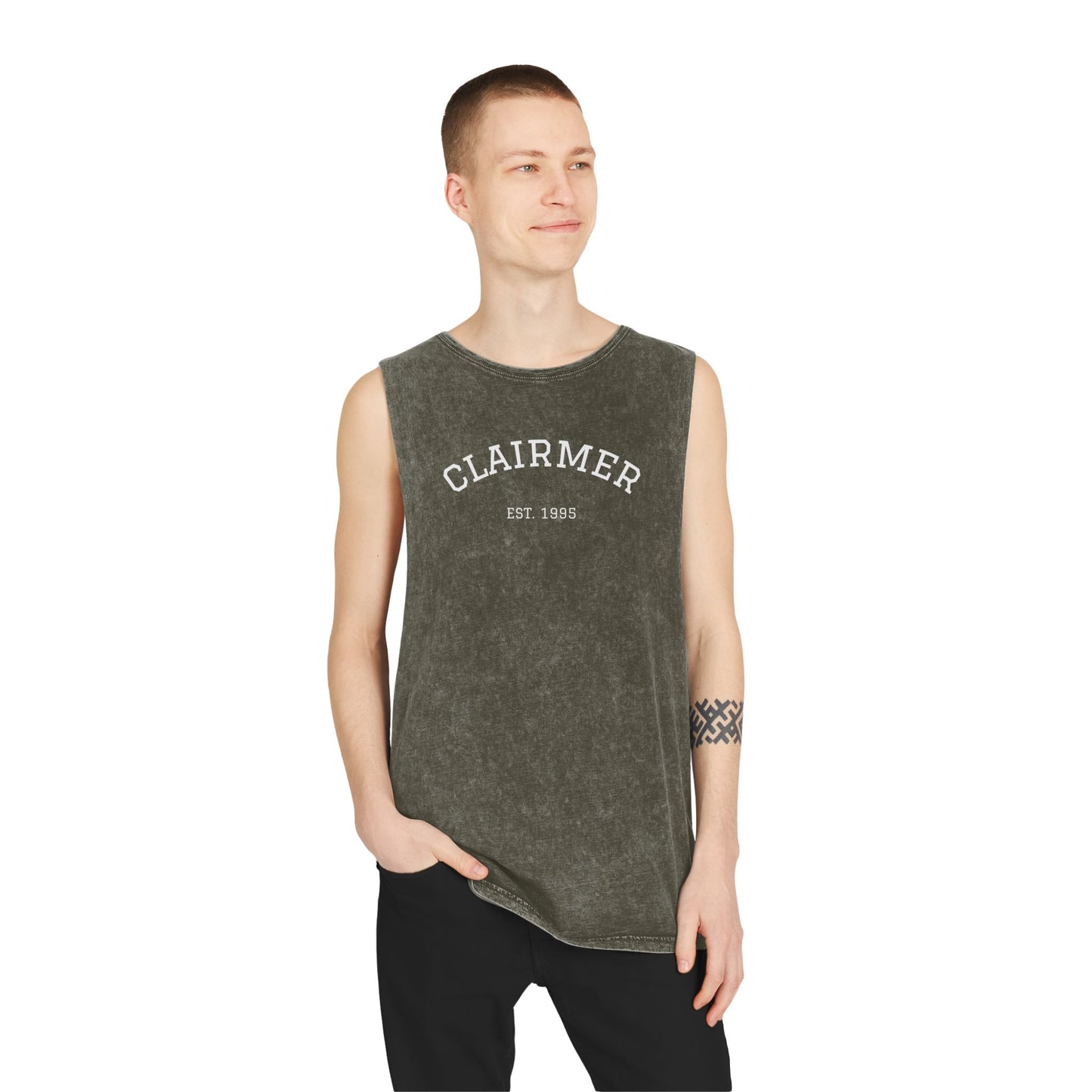 Clairmer Unisex Stonewash Tank Top