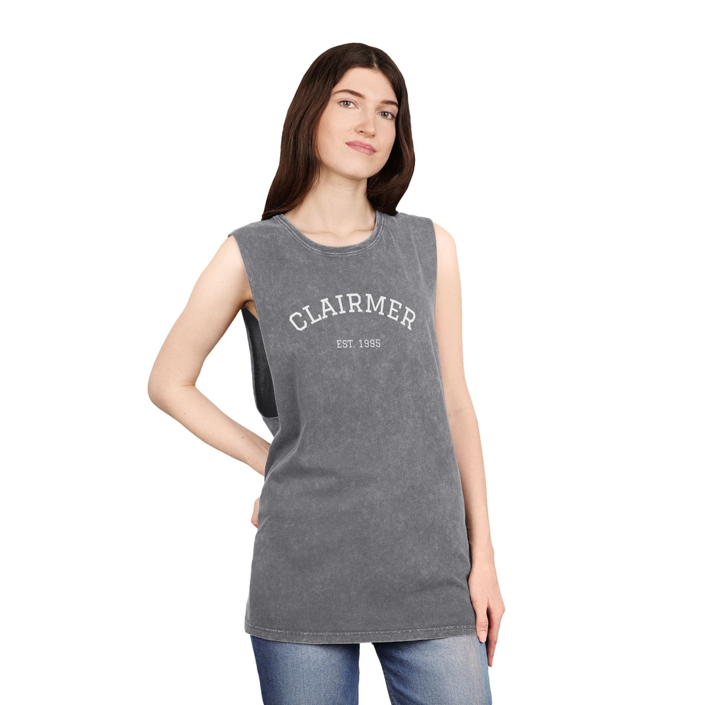 Clairmer Unisex Stonewash Tank Top