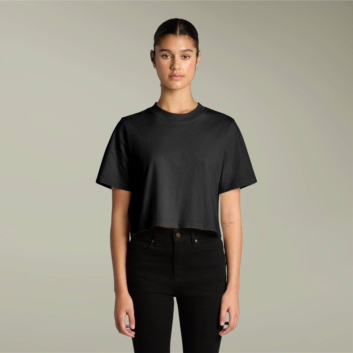 Clairmer Crop Tee for Women - Casual Retro Style