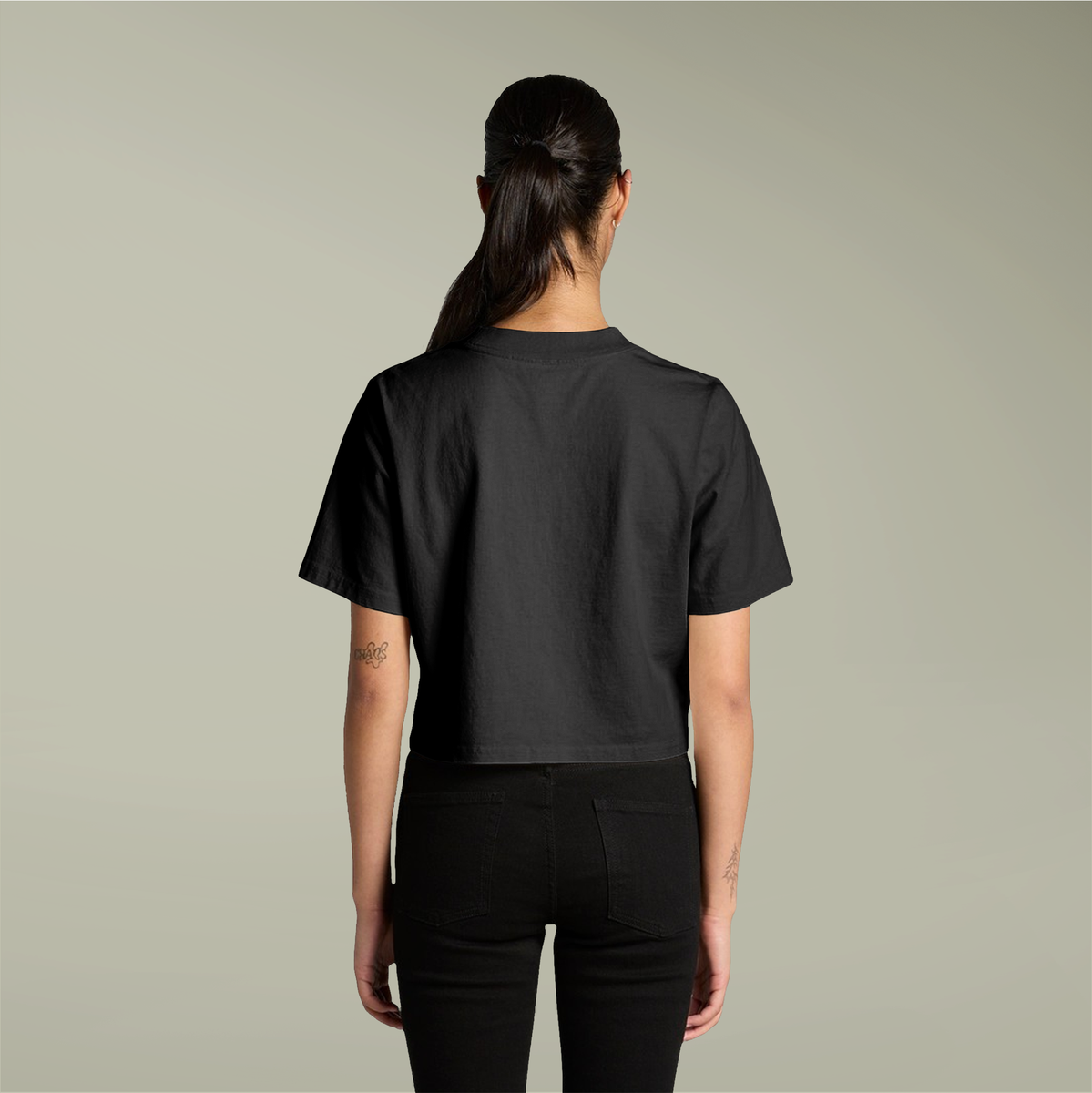 Clairmer Crop Tee for Women - Casual Retro Style