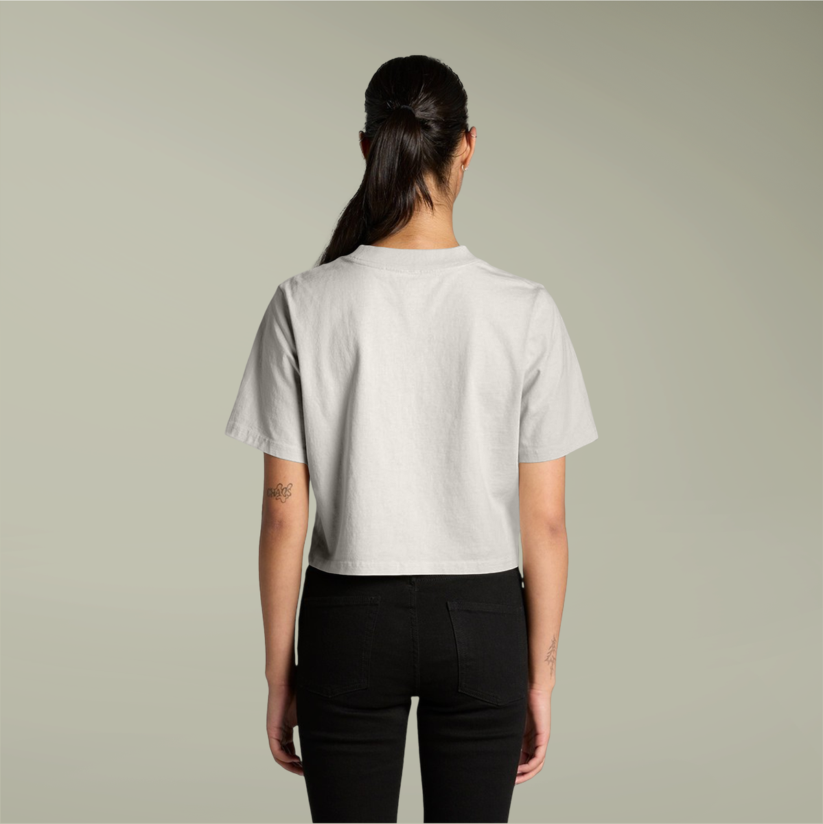 Clairmer Crop Tee for Women - Casual Retro Style