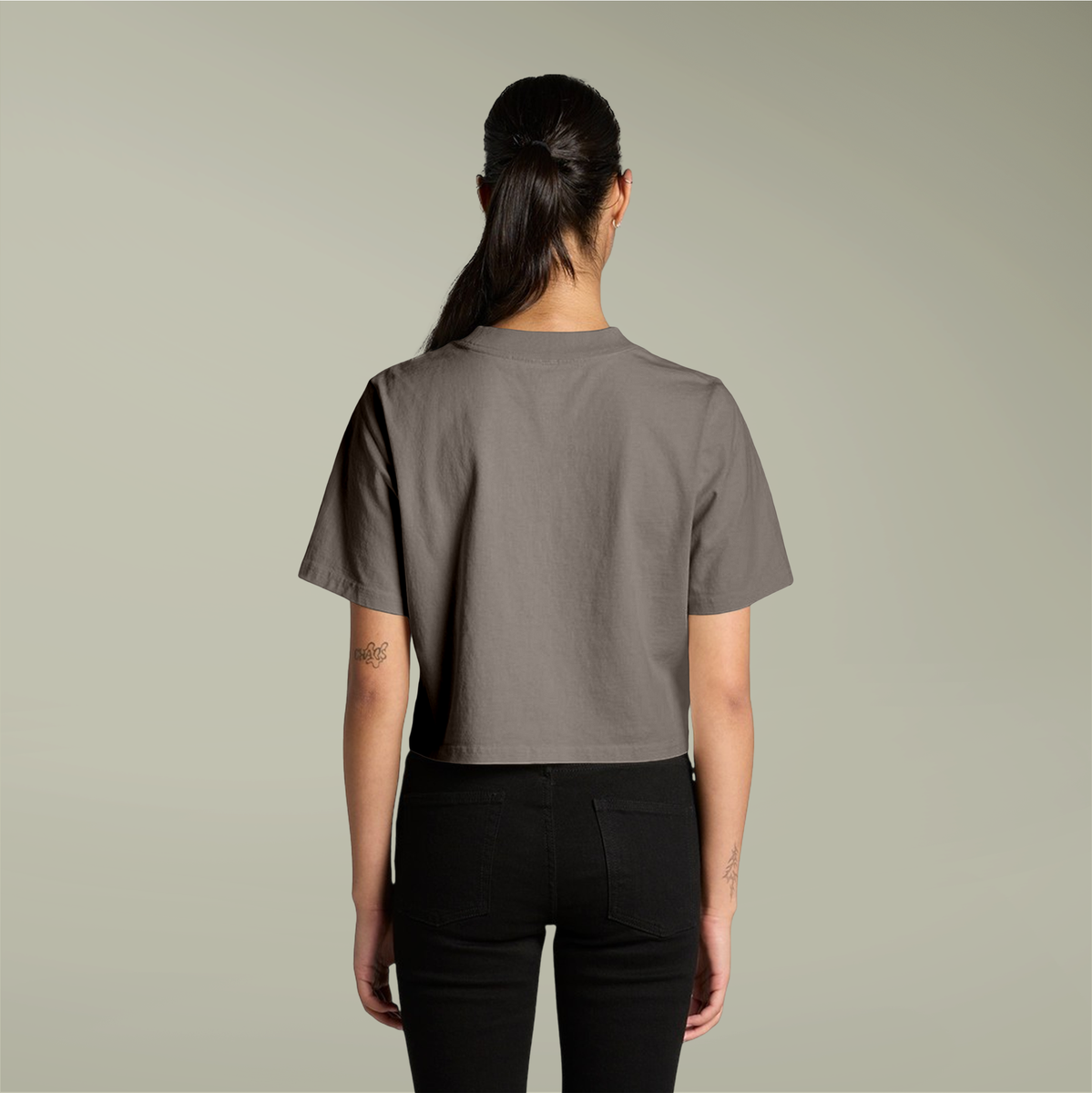 Clairmer Crop Tee for Women - Casual Retro Style