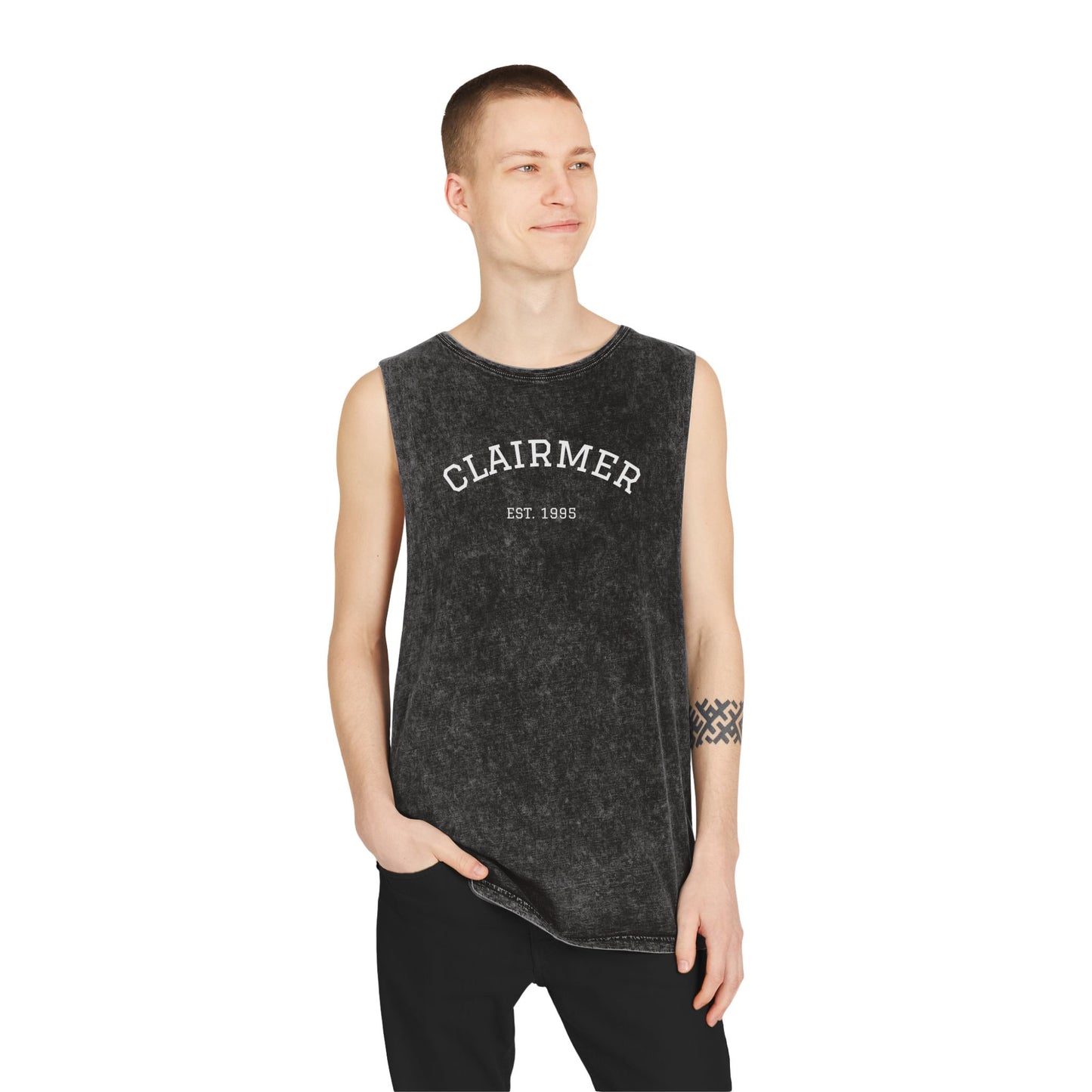 Clairmer Unisex Stonewash Tank Top