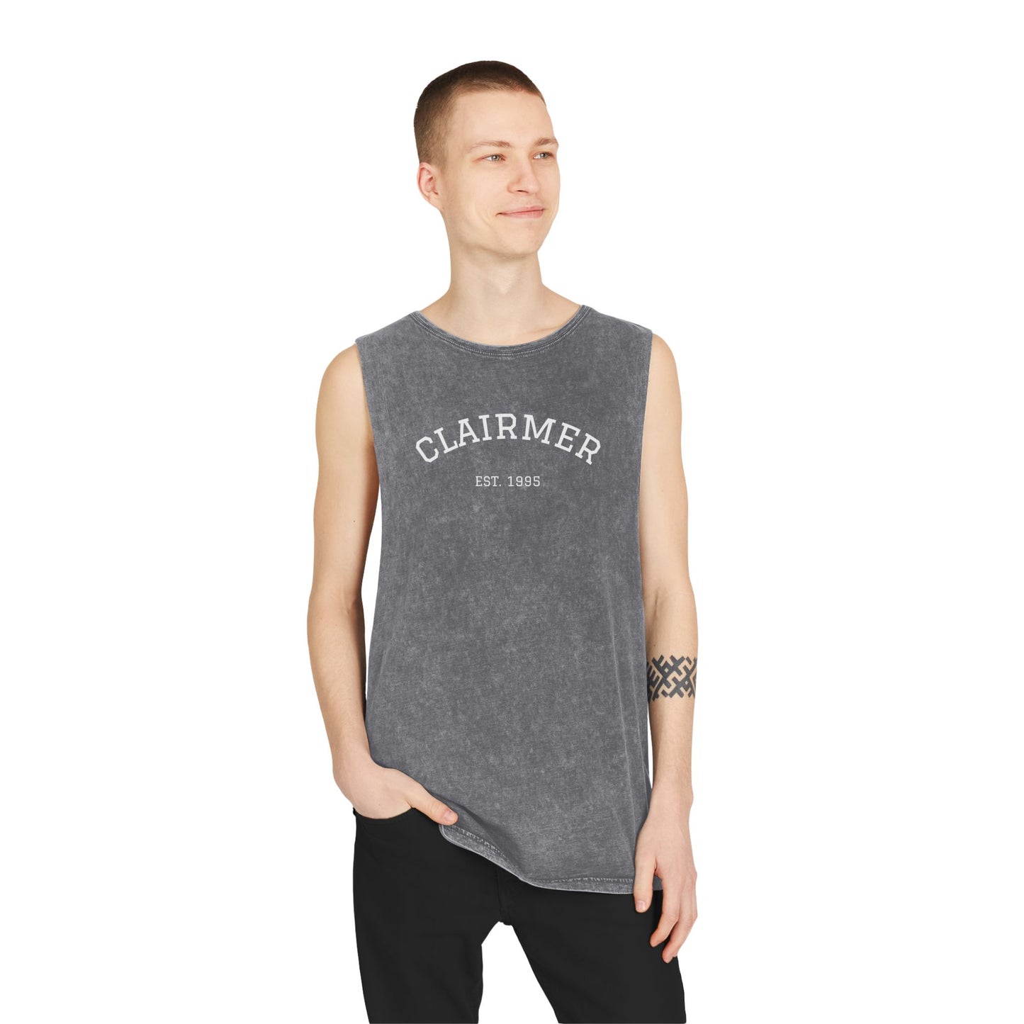 Clairmer Unisex Stonewash Tank Top