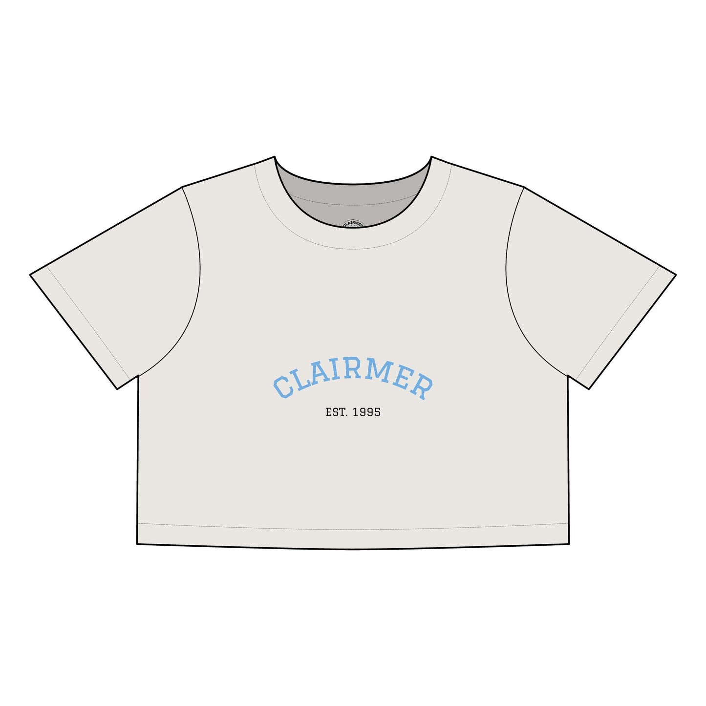 Clairmer Crop Tee for Women - Casual Retro Style