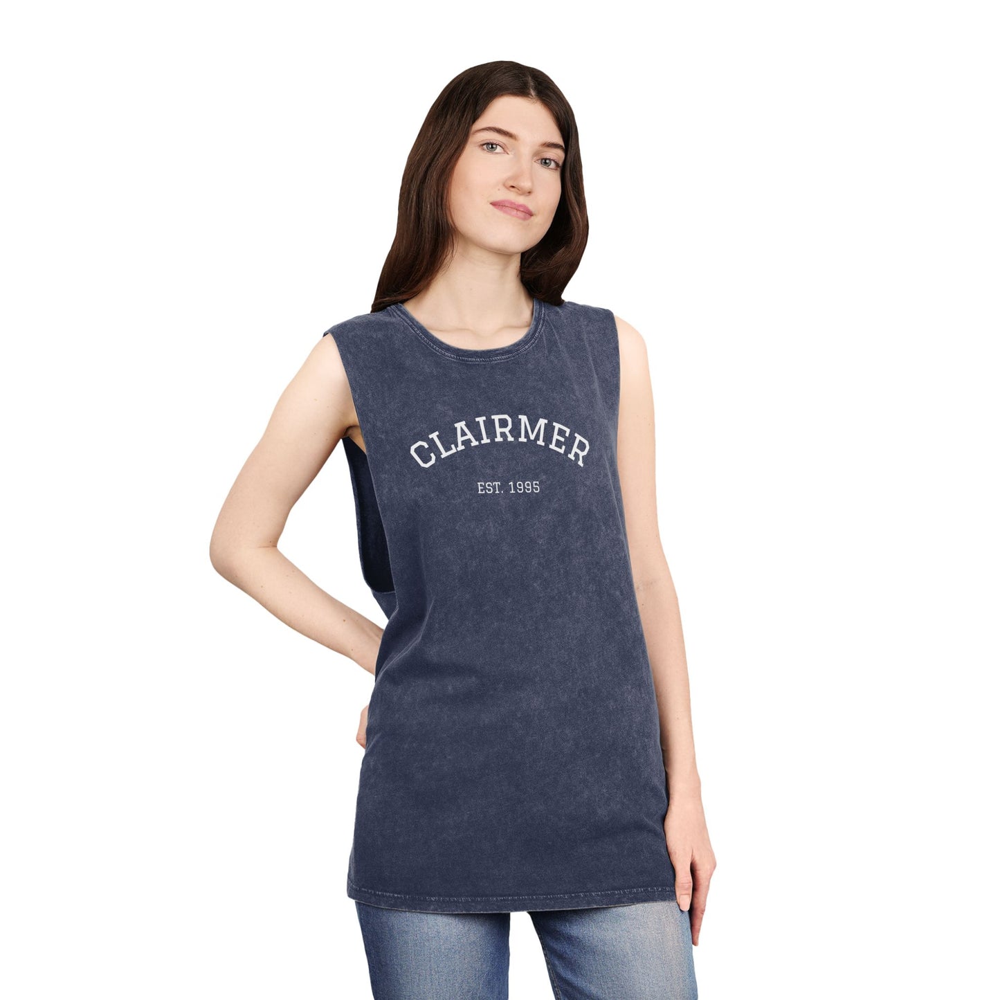 Clairmer Unisex Stonewash Tank Top