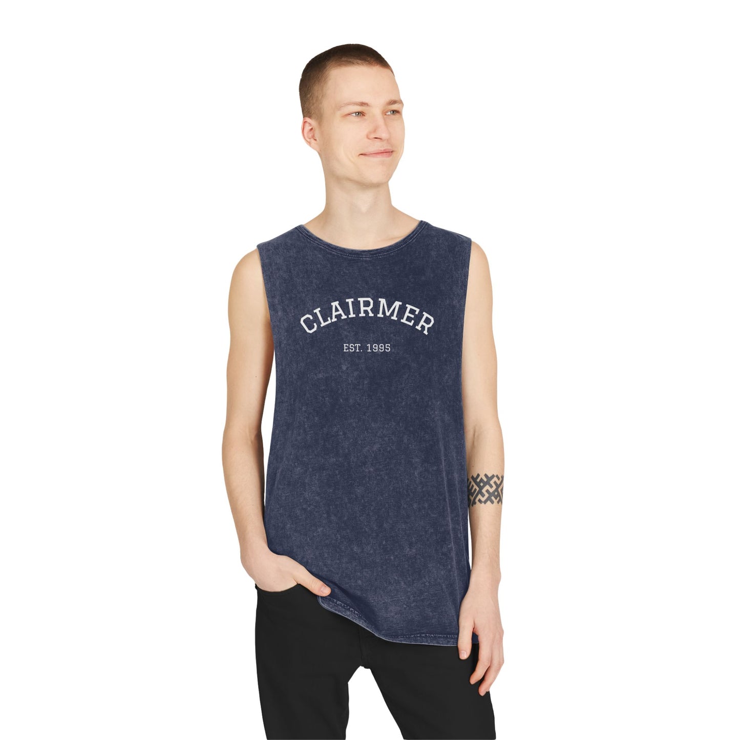 Clairmer Unisex Stonewash Tank Top