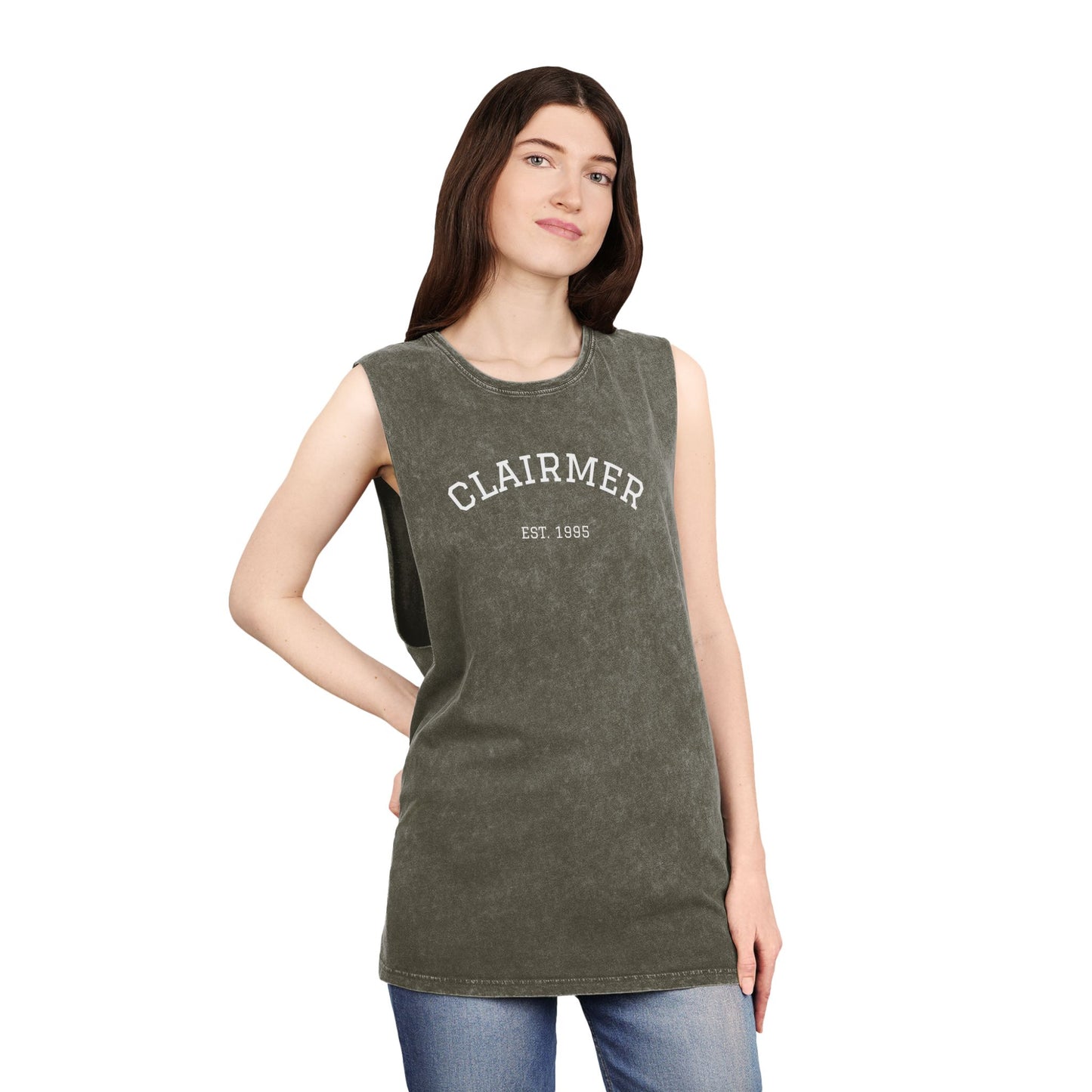 Clairmer Unisex Stonewash Tank Top