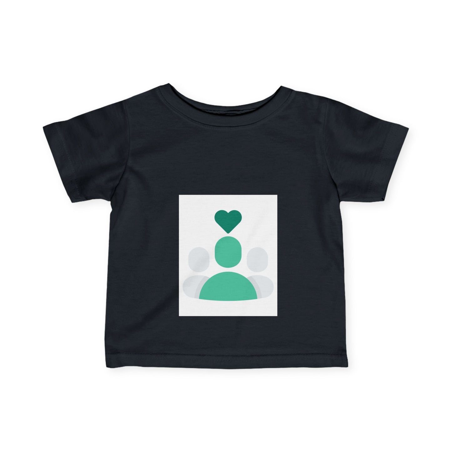 Heartfelt Infant Fine Jersey Tee - Cute Baby T-Shirt for Love & Family