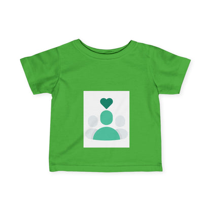 Heartfelt Infant Fine Jersey Tee - Cute Baby T-Shirt for Love & Family