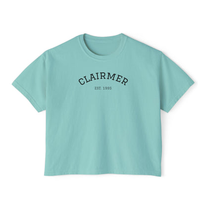 Clairmer  Boxy Tee for Women - Easygoing Casual Style