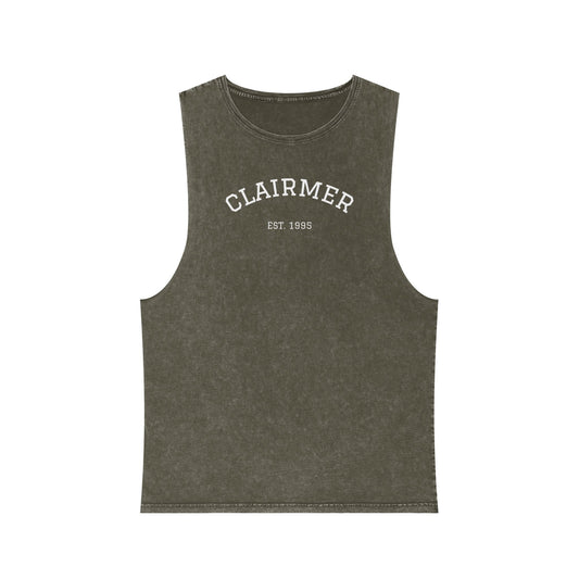 Clairmer Unisex Stonewash Tank Top