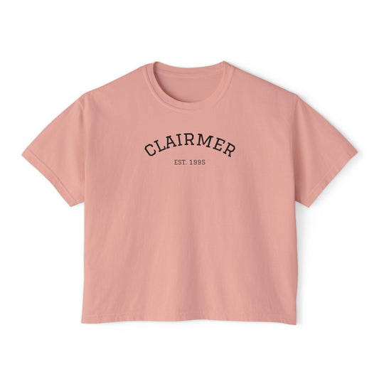 Clairmer  Boxy Tee for Women - Easygoing Casual Style