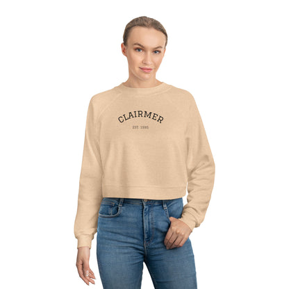 Vintage Women's Cropped Fleece Pullover - Cozy, Stylish Design for Everyday Wear