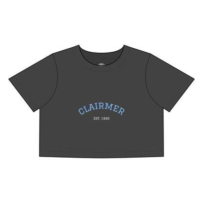 Clairmer Crop Tee for Women - Casual Retro Style