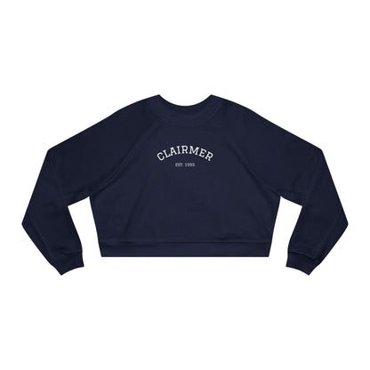 Vintage Women's Cropped Fleece Pullover - Cozy, Stylish Design for Everyday Wear