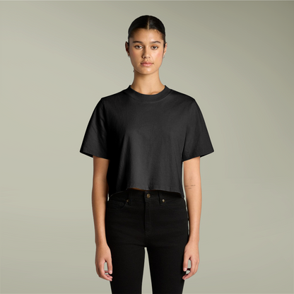 Clairmer Crop Tee for Women - Casual Retro Style