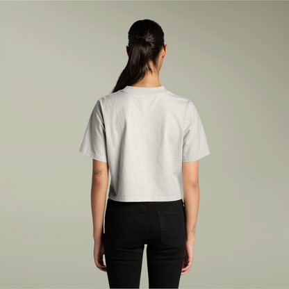 Clairmer Crop Tee for Women - Casual Retro Style