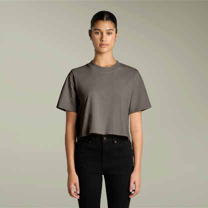 Clairmer Crop Tee for Women - Casual Retro Style