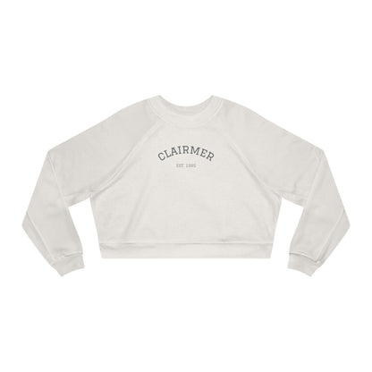 Vintage Women's Cropped Fleece Pullover - Cozy, Stylish Design for Everyday Wear