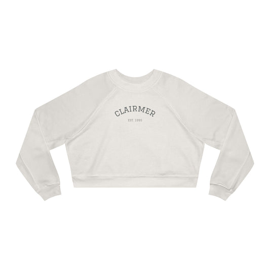 Vintage Women's Cropped Fleece Pullover - Cozy, Stylish Design for Everyday Wear