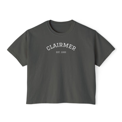 Clairmer  Boxy Tee for Women - Easygoing Casual Style