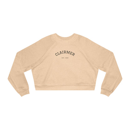 Vintage Women's Cropped Fleece Pullover - Cozy, Stylish Design for Everyday Wear