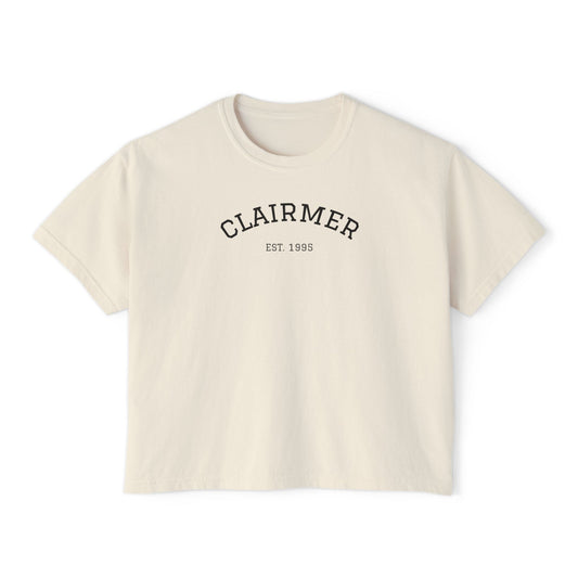 Clairmer  Boxy Tee for Women - Easygoing Casual Style