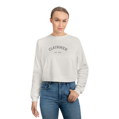 Vintage Women's Cropped Fleece Pullover - Cozy, Stylish Design for Everyday Wear