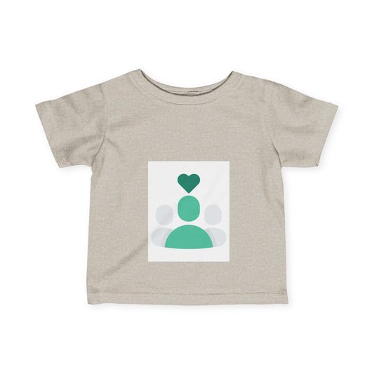 Heartfelt Infant Fine Jersey Tee - Cute Baby T-Shirt for Love & Family