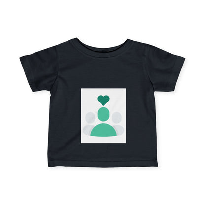 Heartfelt Infant Fine Jersey Tee - Cute Baby T-Shirt for Love & Family