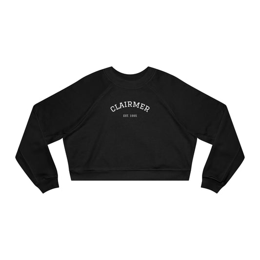 Vintage Women's Cropped Fleece Pullover - Cozy, Stylish Design for Everyday Wear